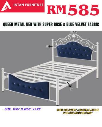 02_QUEEN METAL BED |SUPER BASE