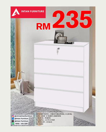 CHEST DRAWER (1 LOCK)