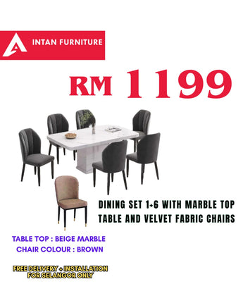 DINING SET 1+6