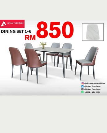 DINING SET 1+6 CERAMIC