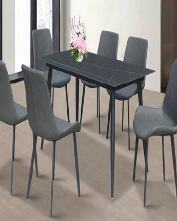 Intan Tranquil (1+6 Ceramic Dining Table)