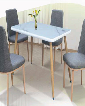 Intan Nova (1+4 Glass Dining Table)