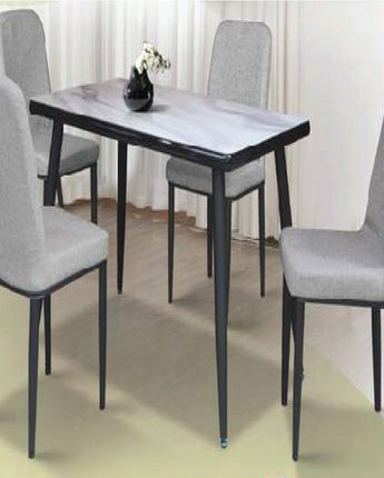 Intan Jewel (1+4 Glass Dining Table)