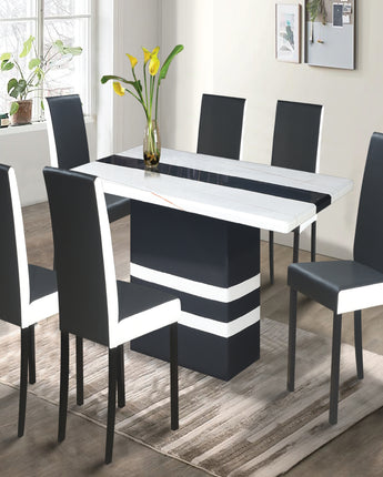 Intan Daze (1+6 Marble Dining Table)