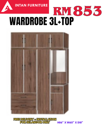 03_WARDROBE 4 DOOR + DRESSING TABLE