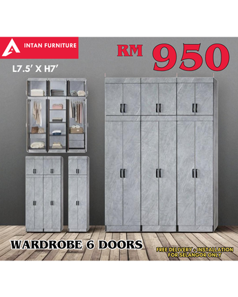 04_6 DOOR WARDROBE