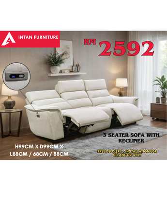 06_3 SEATER SOFA WITH 2 RECLINER