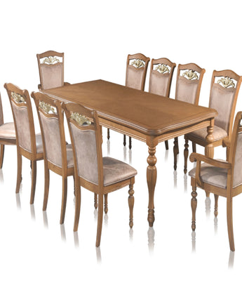 Intan Golda (1+10 Wooden Dining set)