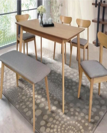 Intan Urban (1+4+B Wooden Dining Table)